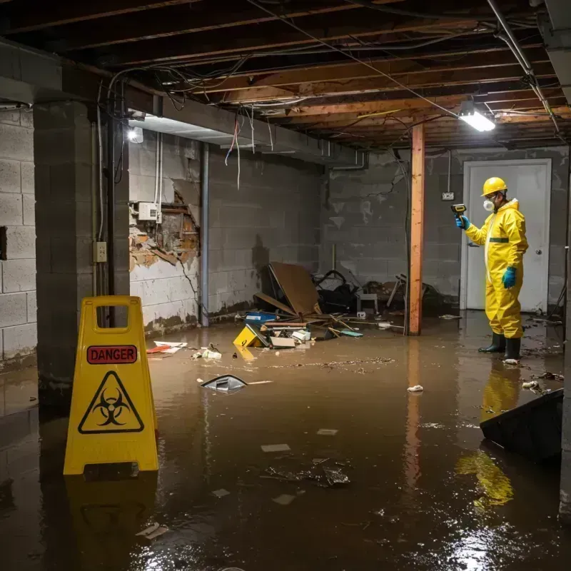 Flooded Basement Electrical Hazard in Marlboro, NJ Property